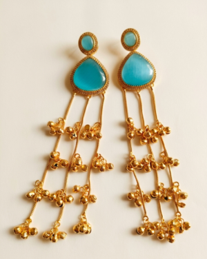 Long Tassel Dangle Earrings for Women (Sea Green)