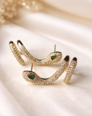 Snake Hoop Earrings
