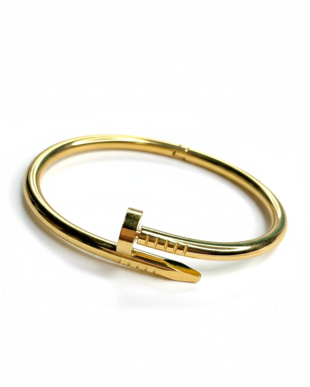 Sparkling Nail-Inspired Cuff Bracelet - Image 2